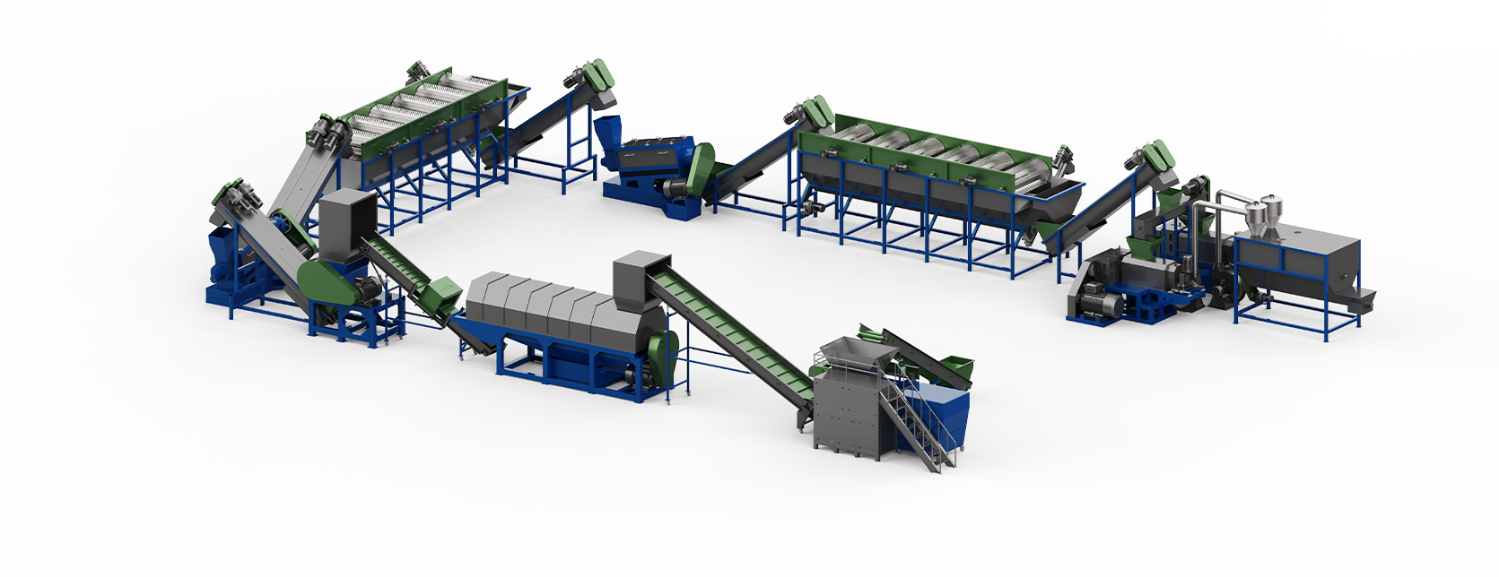 LDPE Film Crushing,Washing,Squeezing,Pelletizing,Recycling Line