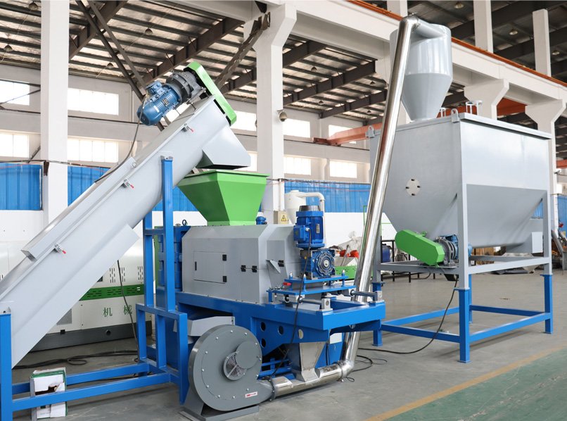 500kg/hr LDPE LLDPE Film PP Woven Bag Crushing Washing Squeezing Recycling Machine Plant