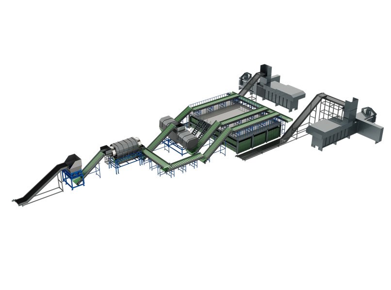 Waste Plastic Sorting Separating Packaging System