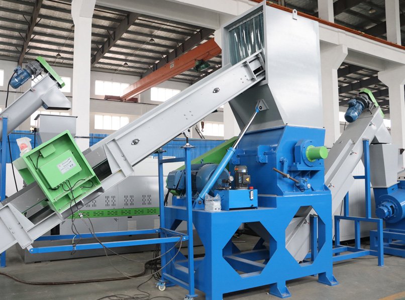 500kg/hr LDPE LLDPE Film PP Woven Bag Crushing Washing Squeezing Recycling Machine Plant