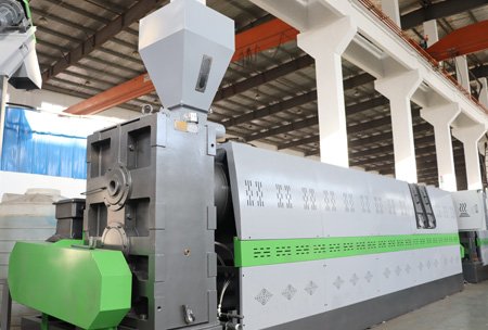 RHDJ150 HDPE Crushed Pipe Rigid Flakes Pelletizing Line