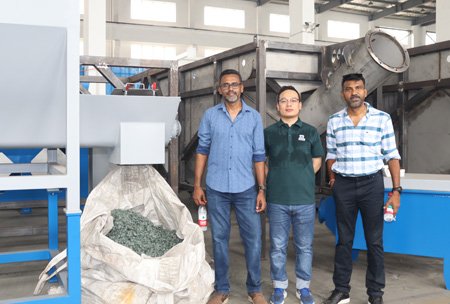 RHDJ150 HDPE Crushed Pipe Rigid Flakes Pelletizing Line