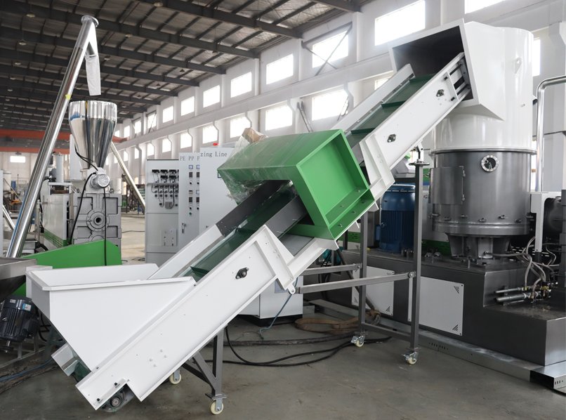 CPP OPP Film Compactor Cutter Recycling Pelletizing Line